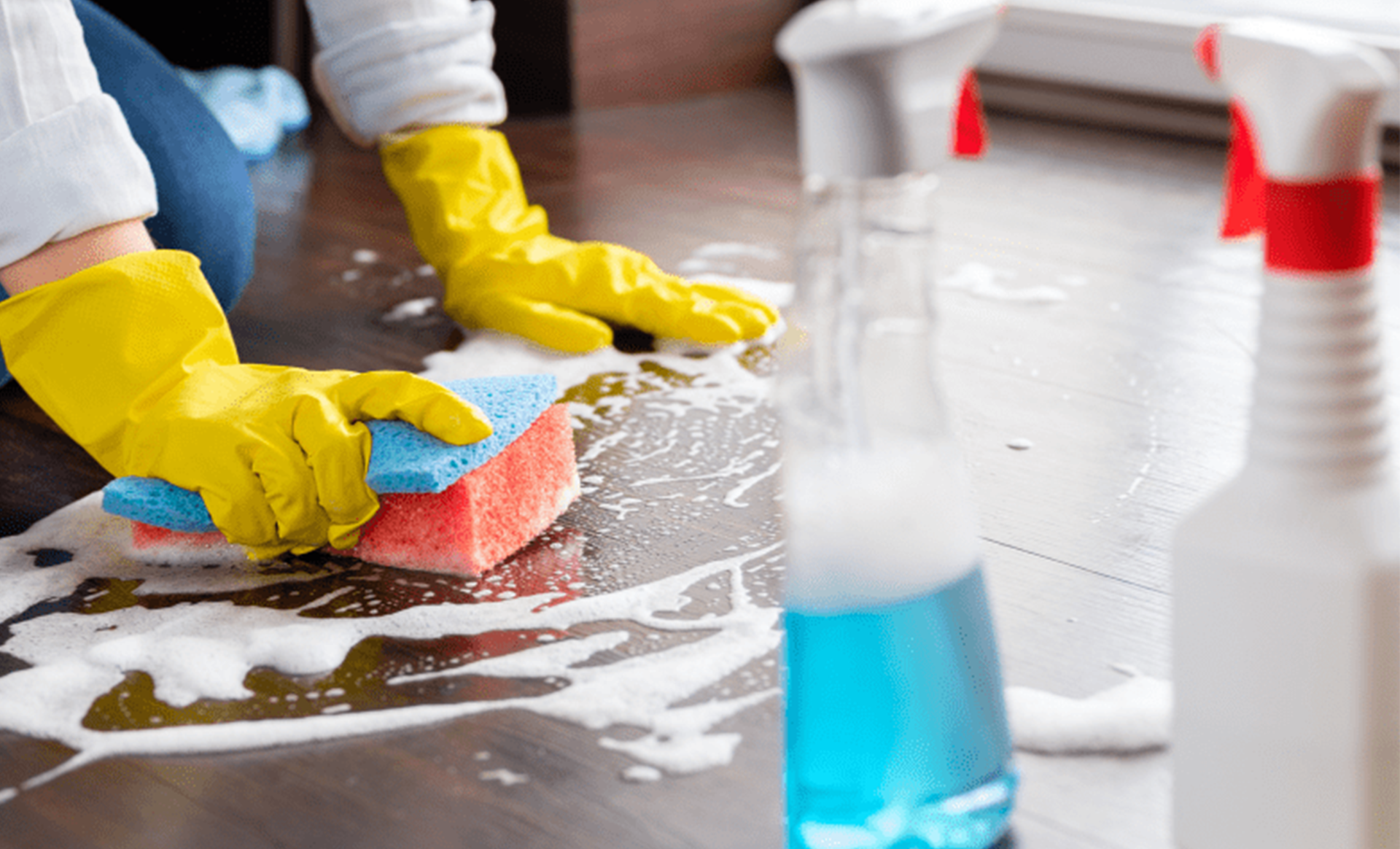 Recurring cleaning service in a clean and comfortable home